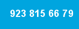 923 815 66 79 923 815 66 79
